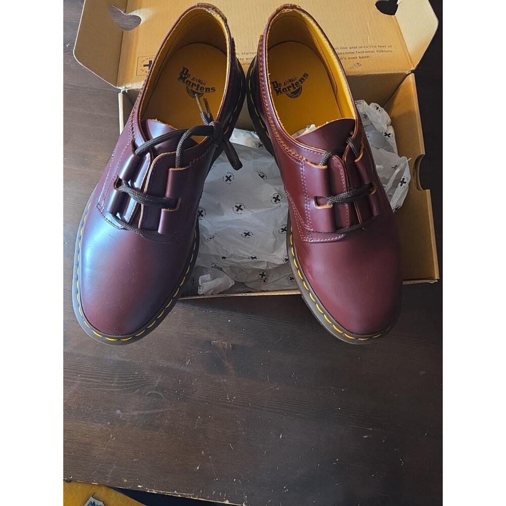 Dr Martens 1461 Ghillie Oxblood Vintage Smooth Uk 6 New